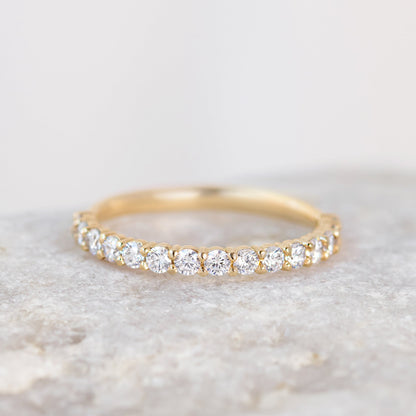 0.37 CT Round Full Eternity Lab Grown Diamond Wedding Band