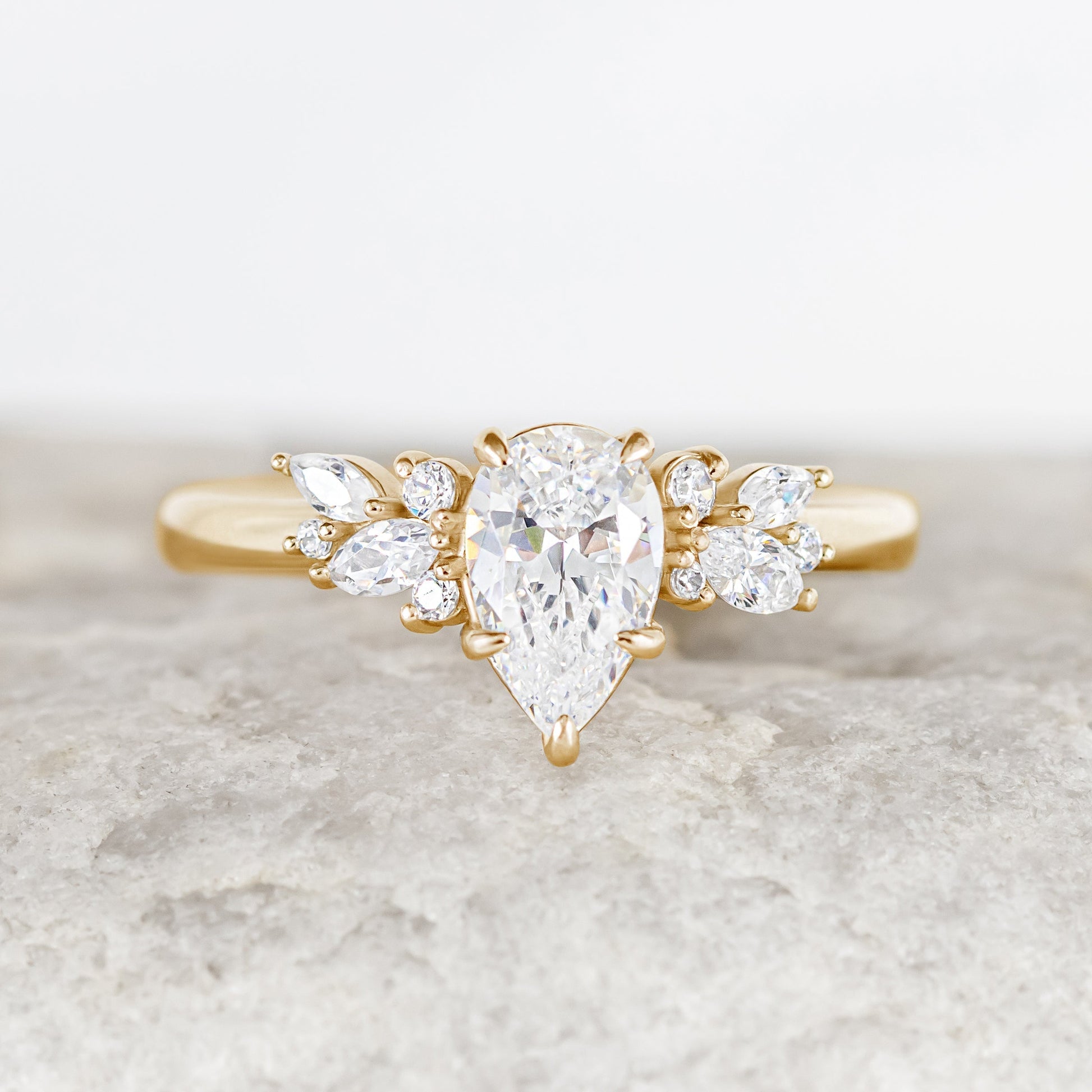 2 CT Round Three Stones Lab Grown Diamond Engagement Ring