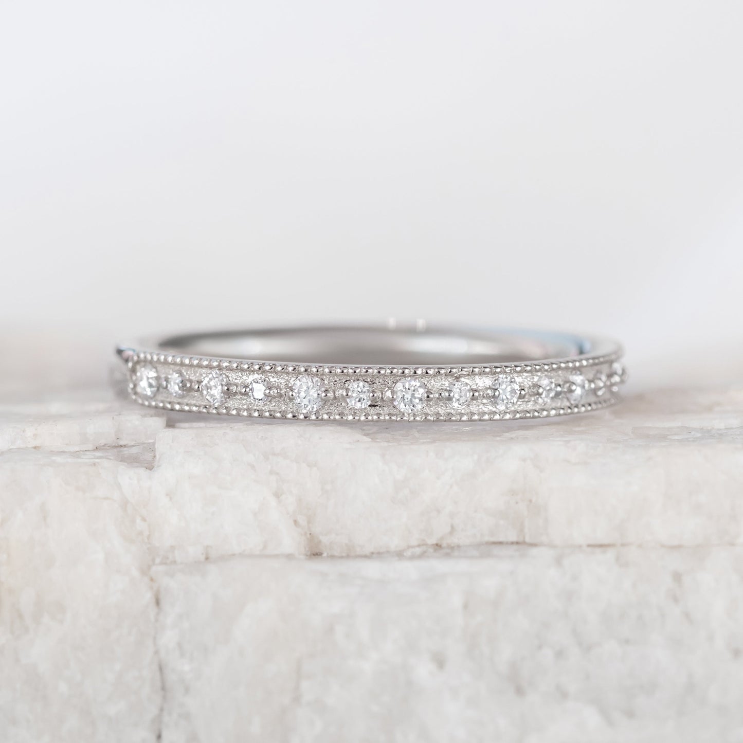 0.37 CT Round Full Eternity Lab Grown Diamond Wedding Band