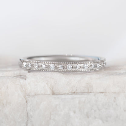 0.37 CT Round Full Eternity Lab Grown Diamond Wedding Band