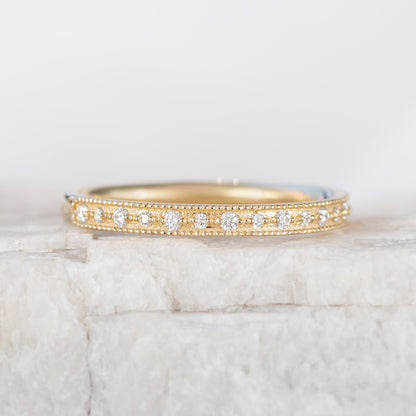 0.37 CT Round Full Eternity Lab Grown Diamond Wedding Band