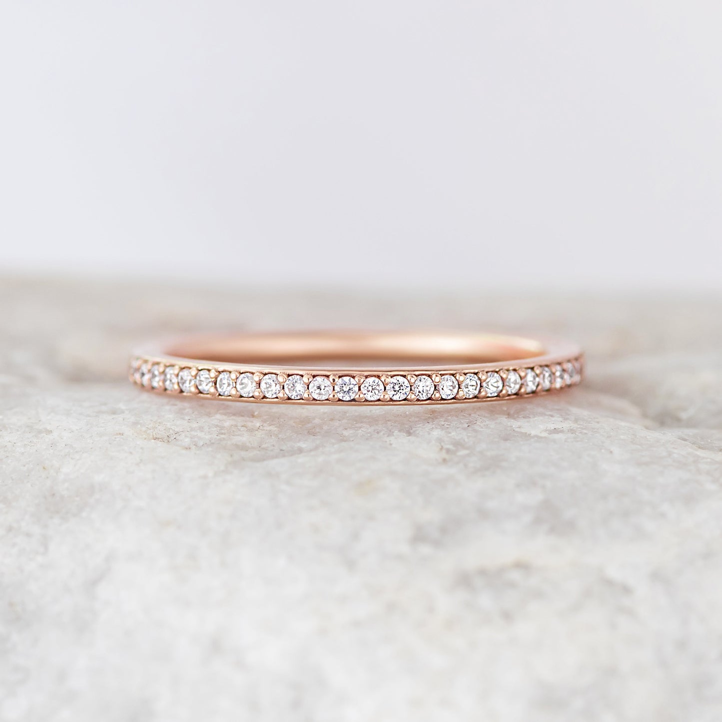 0.37 CT Round Full Eternity Lab Grown Diamond Wedding Band