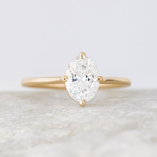2 CT Round Three Stones Lab Grown Diamond Engagement Ring