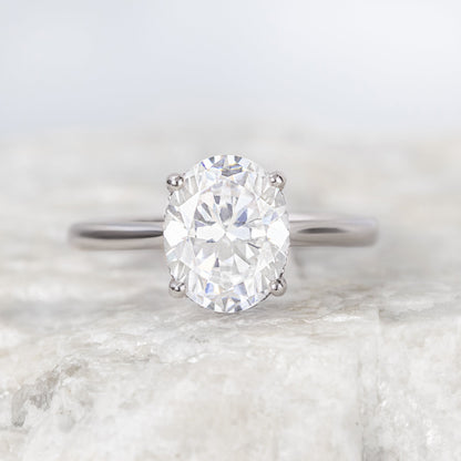 2 CT Round Three Stones Lab Grown Diamond Engagement Ring