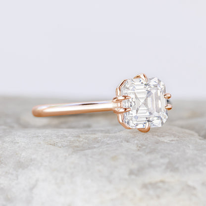 2 CT Round Three Stones Lab Grown Diamond Engagement Ring