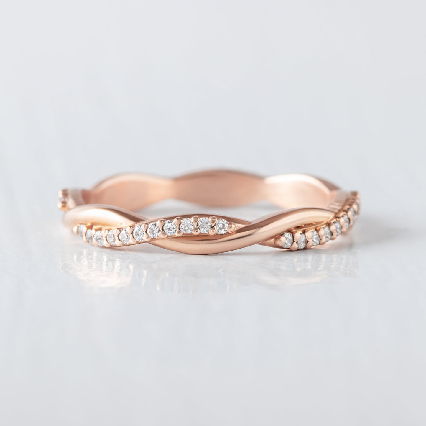 0.37 CT Round Full Eternity Lab Grown Diamond Wedding Band
