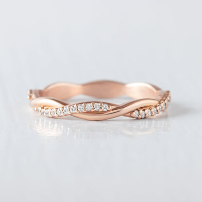 0.37 CT Round Full Eternity Lab Grown Diamond Wedding Band