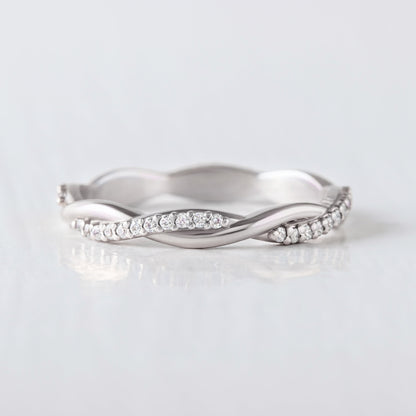 0.37 CT Round Full Eternity Lab Grown Diamond Wedding Band