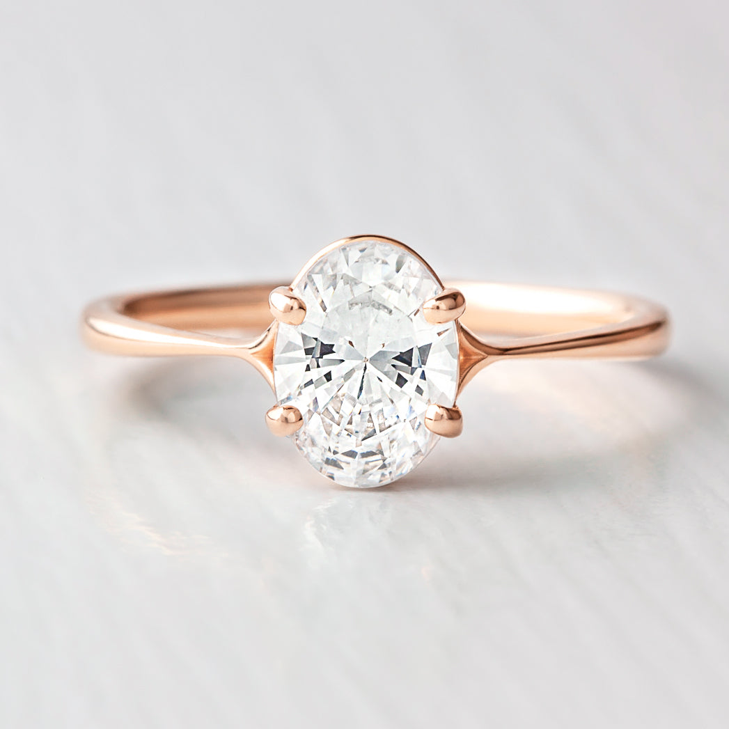 2 CT Round Three Stones Lab Grown Diamond Engagement Ring