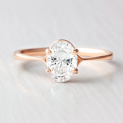 2 CT Round Three Stones Lab Grown Diamond Engagement Ring