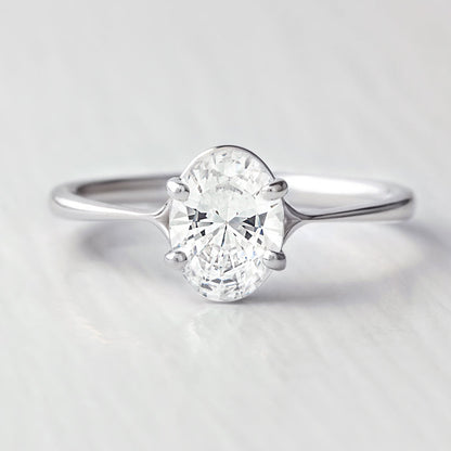 2 CT Round Three Stones Lab Grown Diamond Engagement Ring