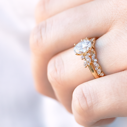 2 CT Round Three Stones Lab Grown Diamond Engagement Ring