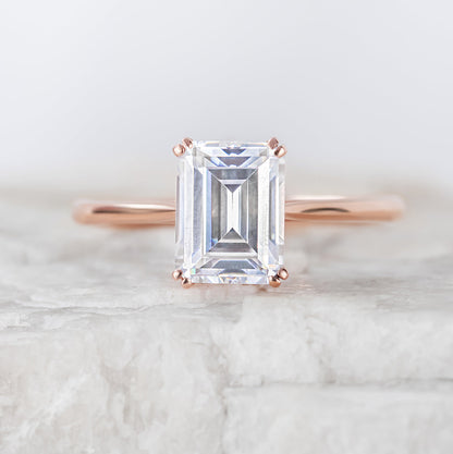 2 CT Round Three Stones Lab Grown Diamond Engagement Ring