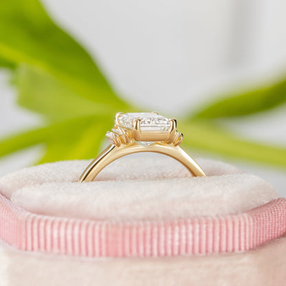 2 CT Round Three Stones Lab Grown Diamond Engagement Ring