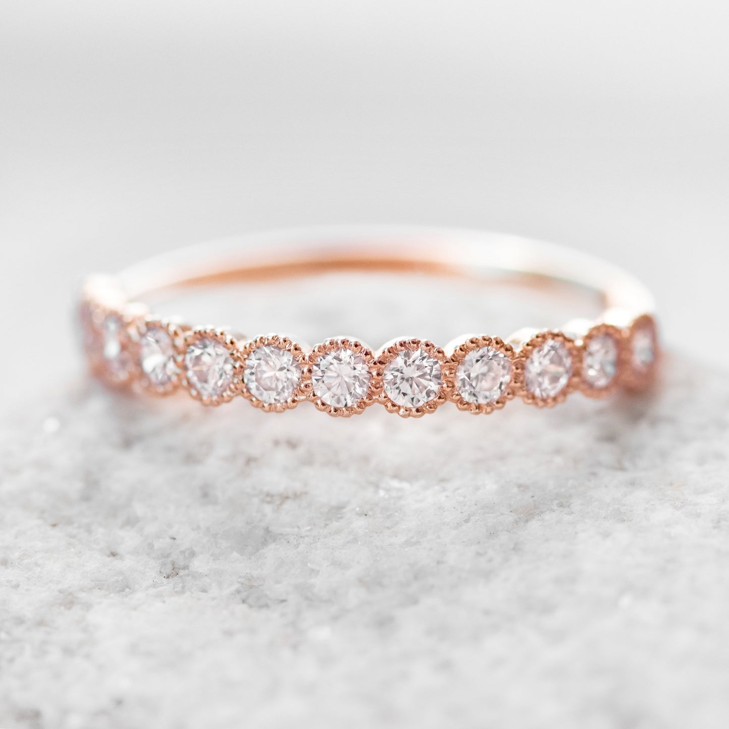 0.37 CT Round Full Eternity Lab Grown Diamond Wedding Band