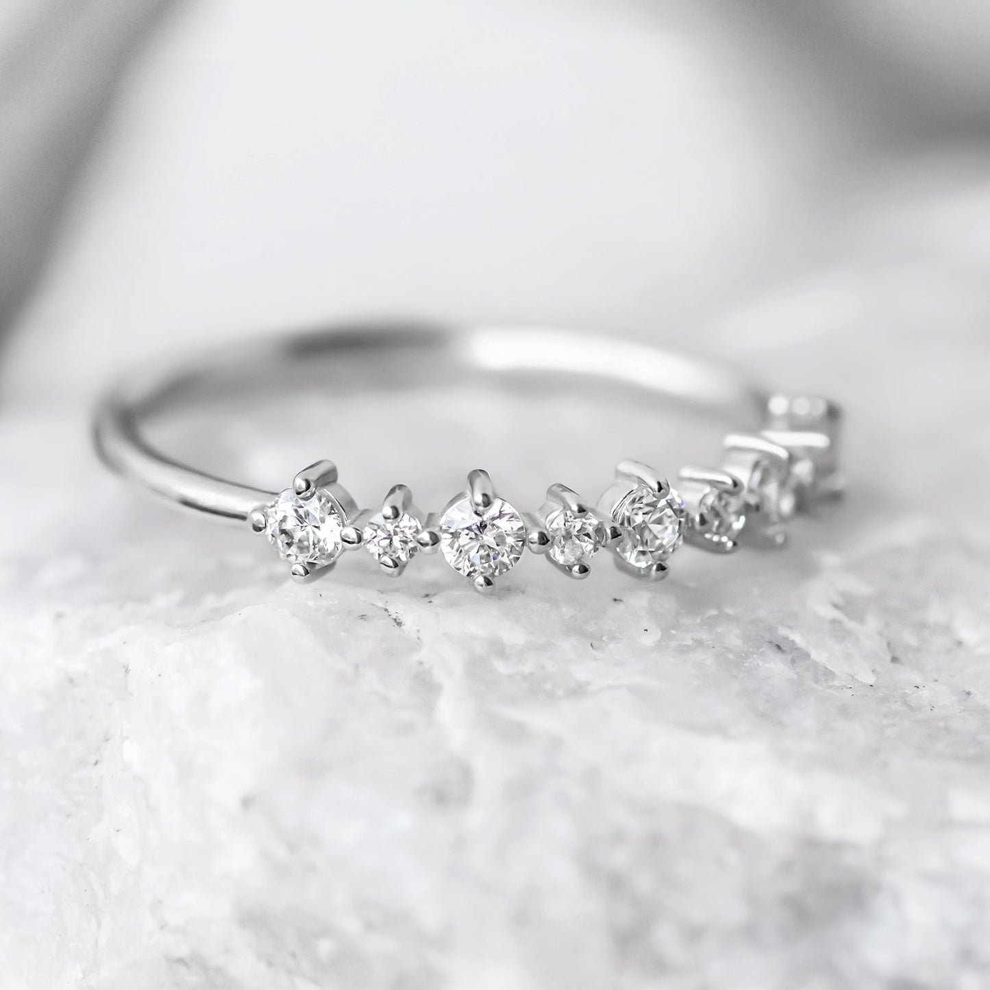 0.37 CT Round Full Eternity Lab Grown Diamond Wedding Band