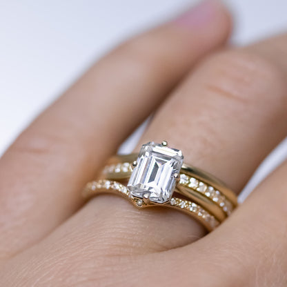 0.37 CT Round Full Eternity Lab Grown Diamond Wedding Band