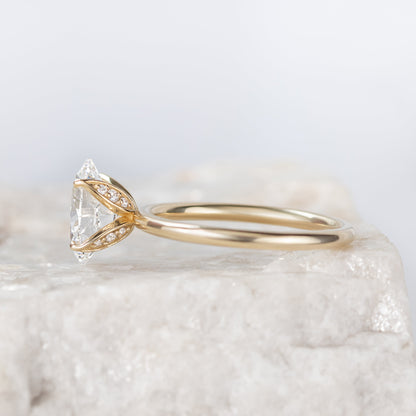 2 CT Round Three Stones Lab Grown Diamond Engagement Ring