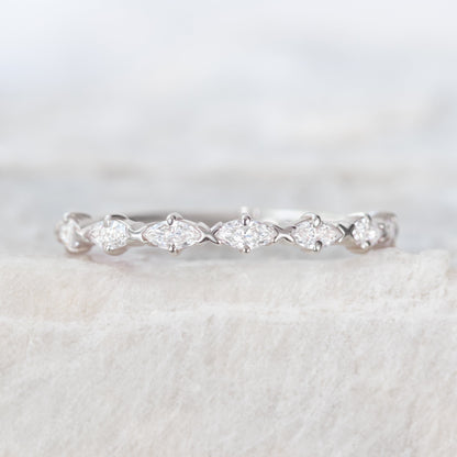 0.37 CT Round Full Eternity Lab Grown Diamond Wedding Band