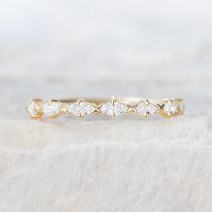0.37 CT Round Full Eternity Lab Grown Diamond Wedding Band