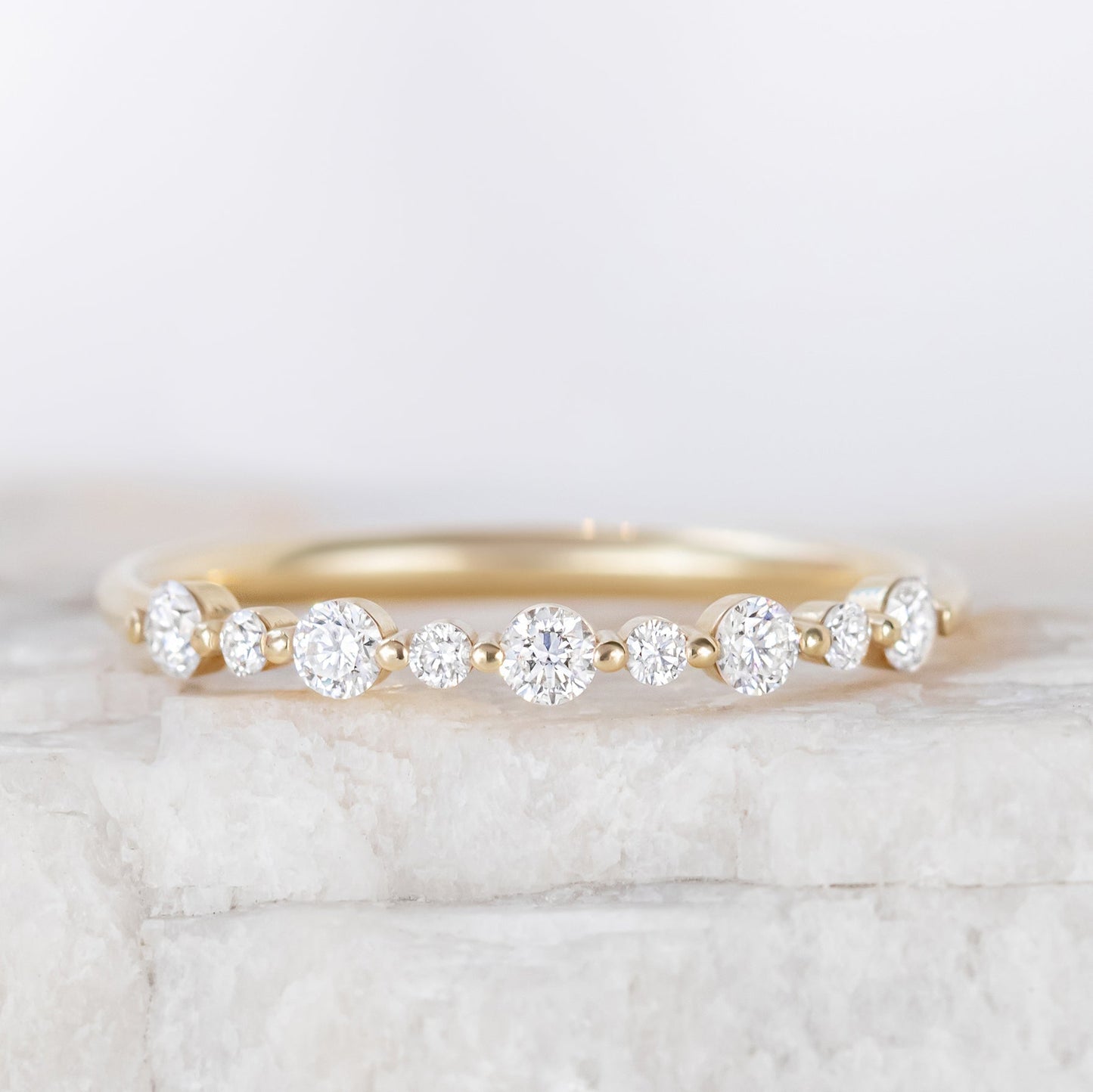 0.37 CT Round Full Eternity Lab Grown Diamond Wedding Band