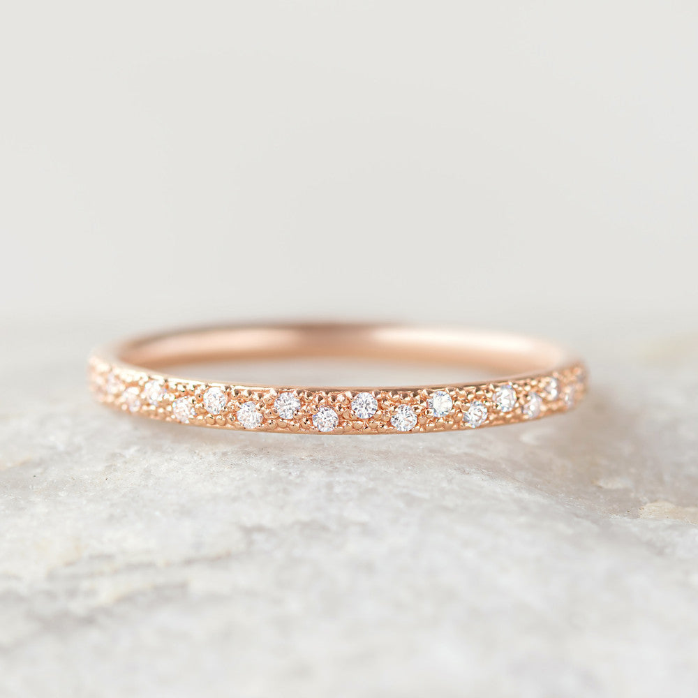 0.37 CT Round Full Eternity Lab Grown Diamond Wedding Band