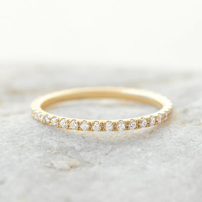 0.37 CT Round Full Eternity Lab Grown Diamond Wedding Band
