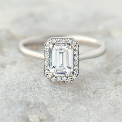 2 CT Round Three Stones Lab Grown Diamond Engagement Ring