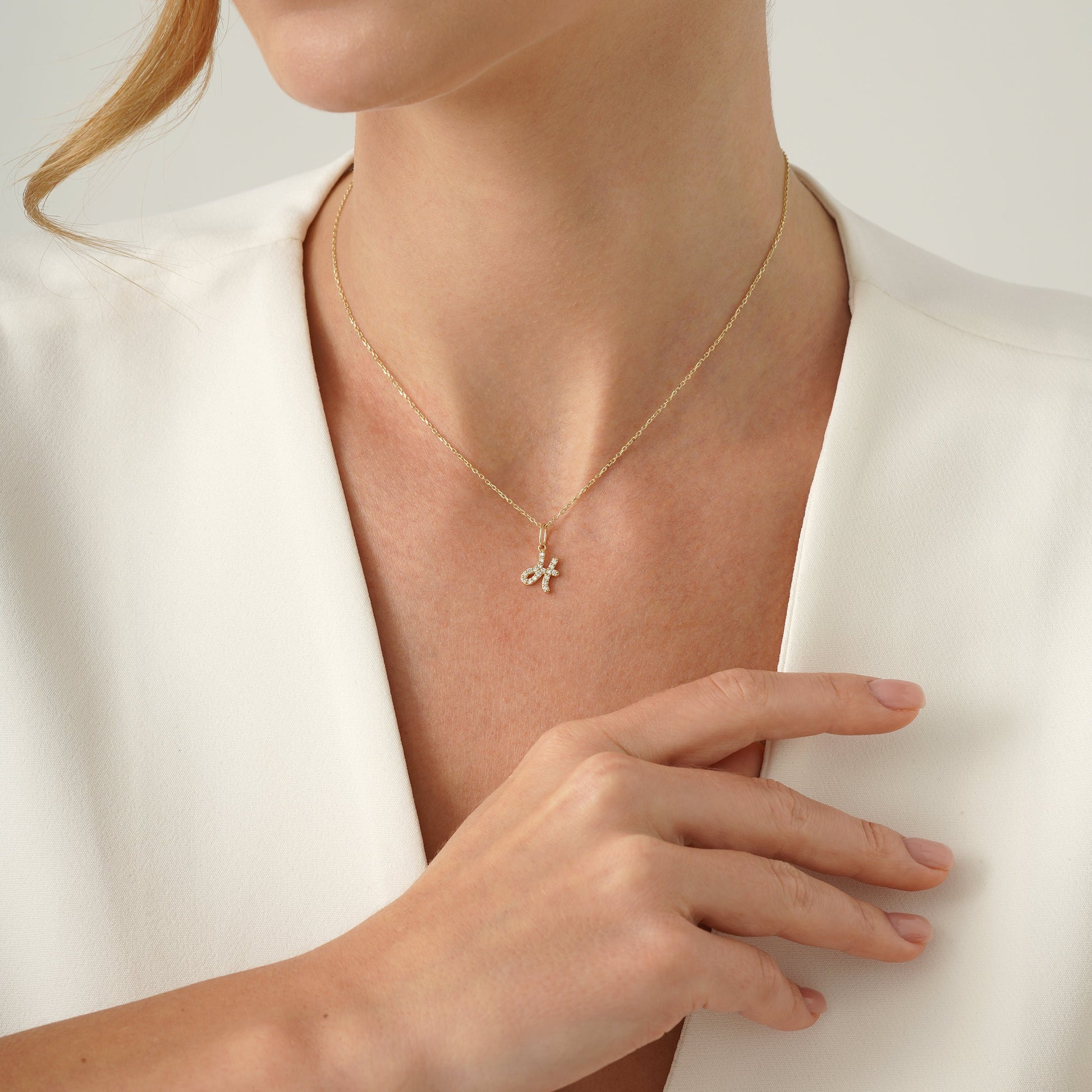 1.0 CT Round Bezel Solitaire Lab Grown Diamond Necklace