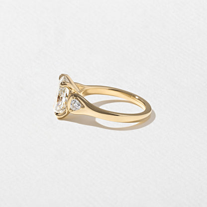 Emerald Pave Engagement Ring – 1 CT Lab Grown Diamond