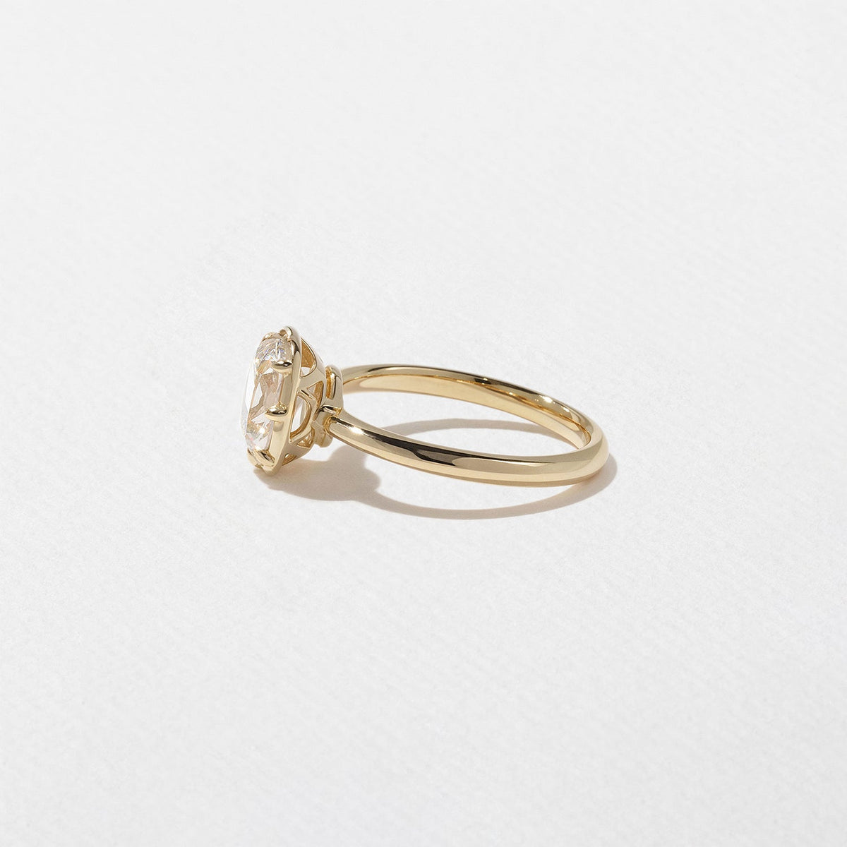 Emerald Pave Engagement Ring – 1 CT Lab Grown Diamond