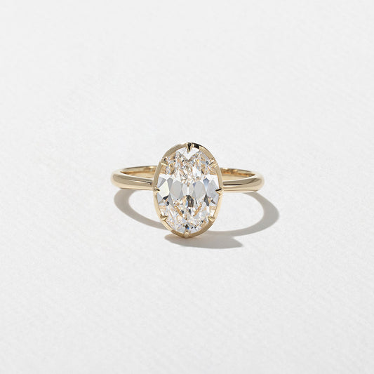 Emerald Pave Engagement Ring – 1 CT Lab Grown Diamond