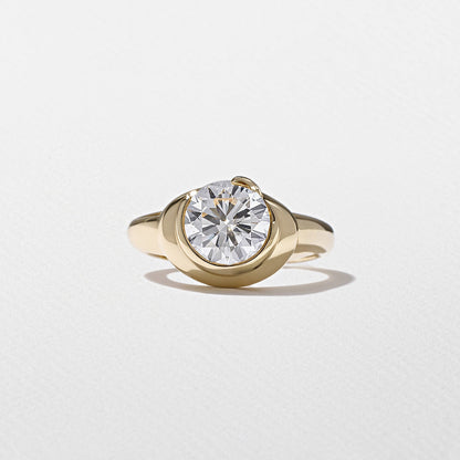 Emerald Pave Engagement Ring – 1 CT Lab Grown Diamond
