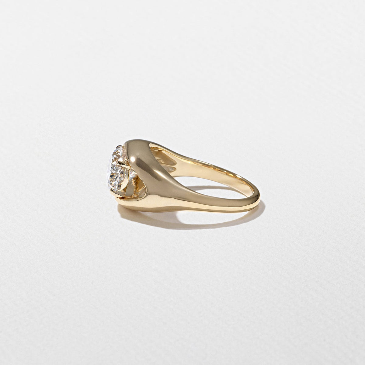Emerald Pave Engagement Ring – 1 CT Lab Grown Diamond