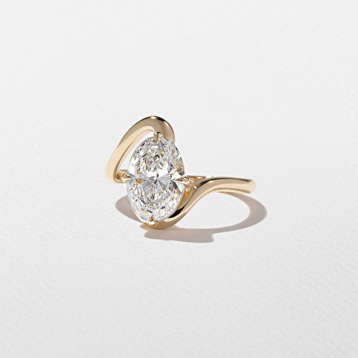 Emerald Pave Engagement Ring – 1 CT Lab Grown Diamond