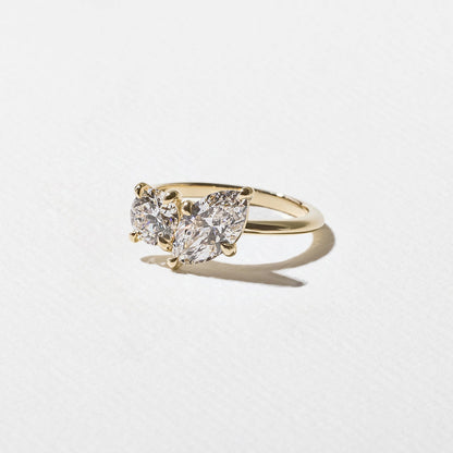 Emerald Pave Engagement Ring – 1 CT Lab Grown Diamond