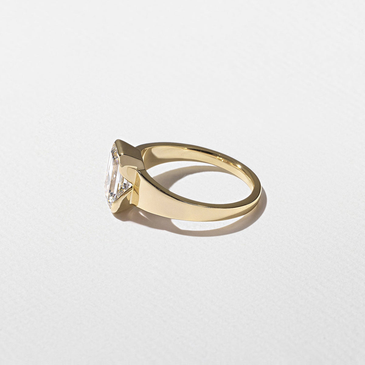 Emerald Pave Engagement Ring – 1 CT Lab Grown Diamond