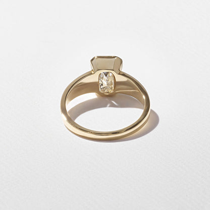 Emerald Pave Engagement Ring – 1 CT Lab Grown Diamond