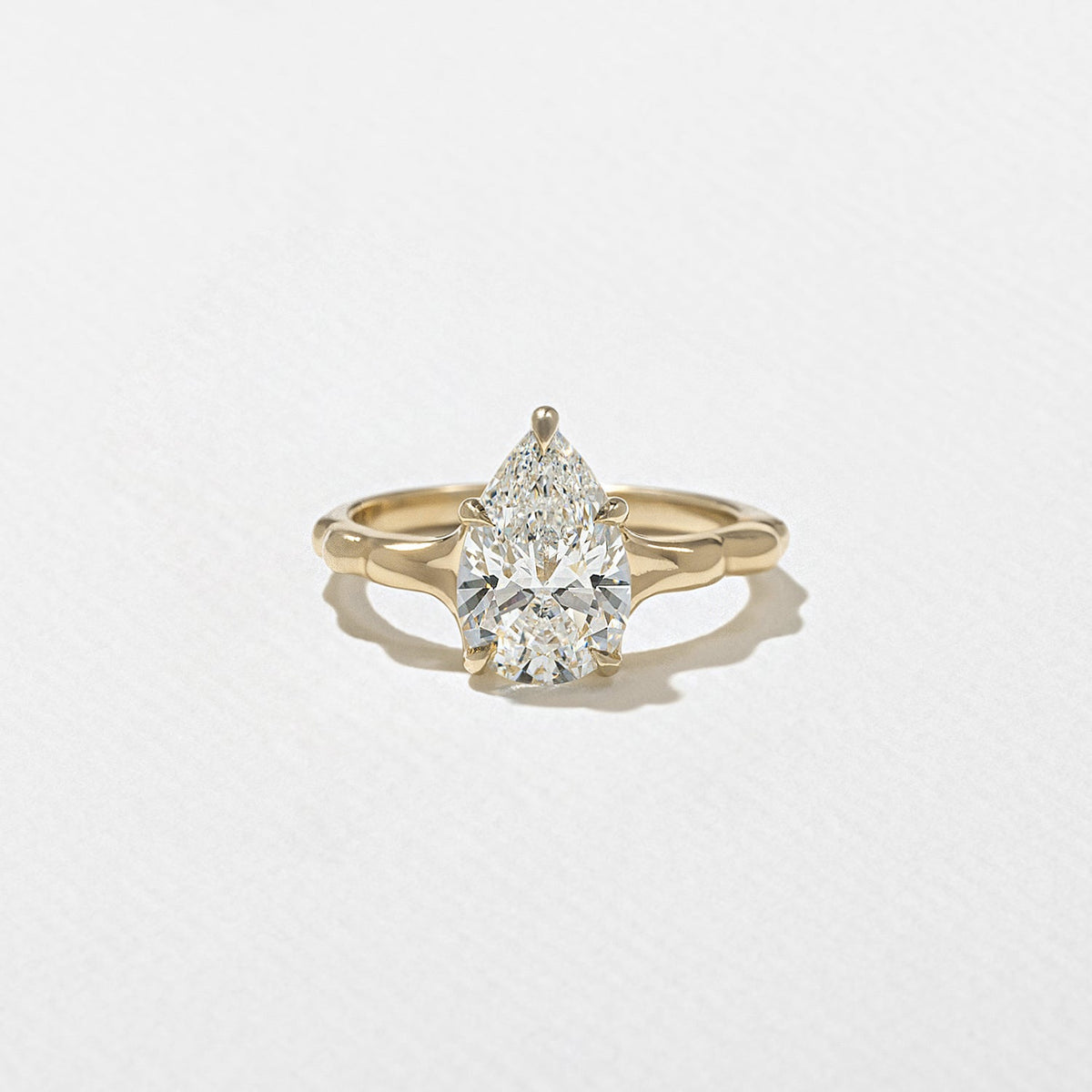 Emerald Pave Engagement Ring – 1 CT Lab Grown Diamond
