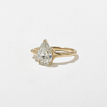 Emerald Pave Engagement Ring – 1 CT Lab Grown Diamond