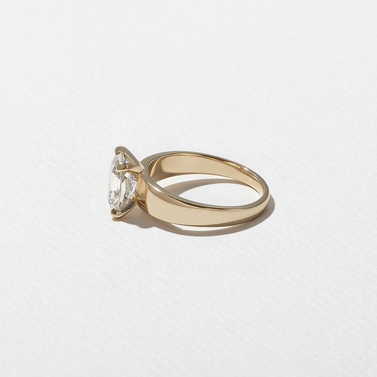 Emerald Pave Engagement Ring – 1 CT Lab Grown Diamond