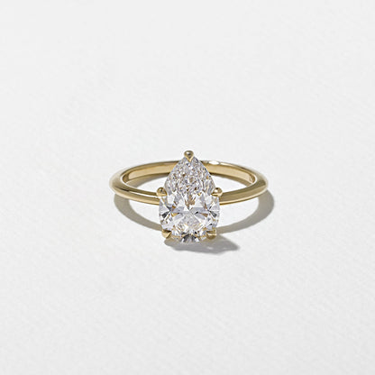 Emerald Pave Engagement Ring – 1 CT Lab Grown Diamond