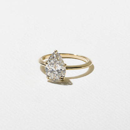 Emerald Pave Engagement Ring – 1 CT Lab Grown Diamond