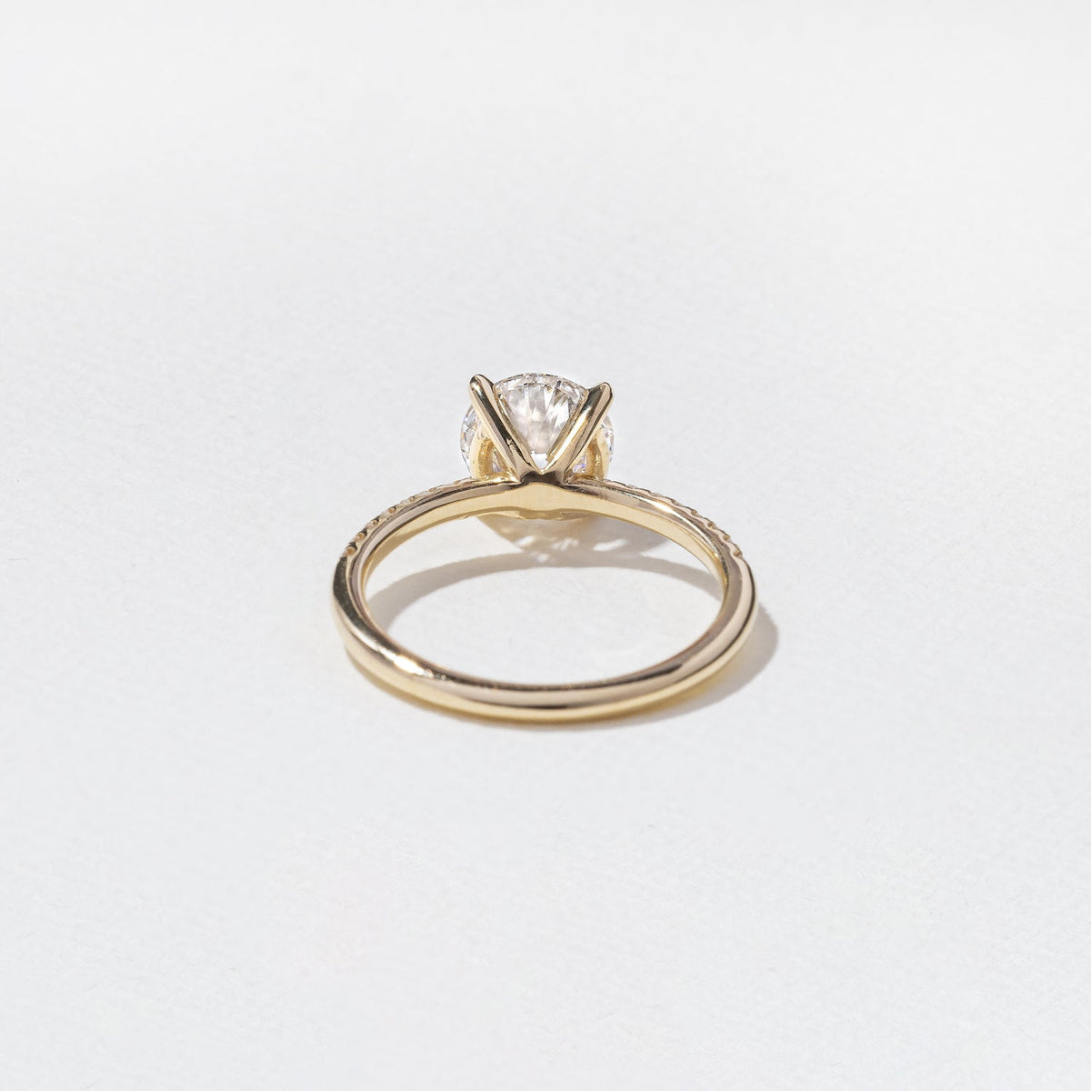 Emerald Pave Engagement Ring – 1 CT Lab Grown Diamond