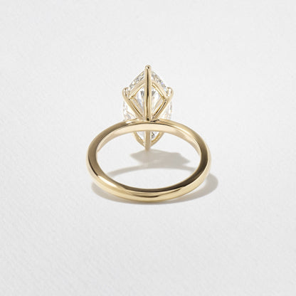 Emerald Pave Engagement Ring – 1 CT Lab Grown Diamond