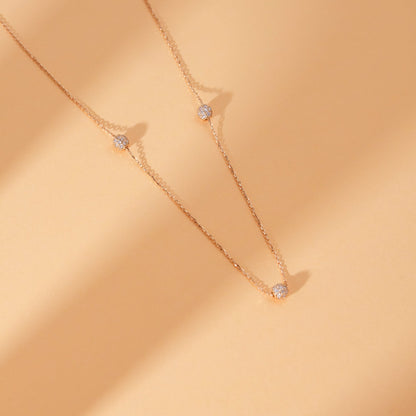 1.0 CT Round Bezel Solitaire Lab Grown Diamond Necklace