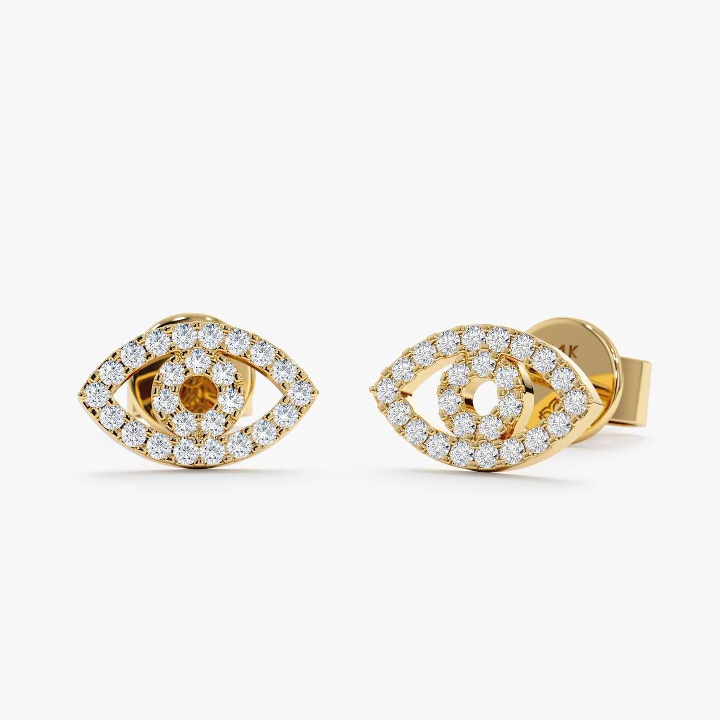 1.0 CT Round Bezel Solitaire Lab Grown Diamond Earrings