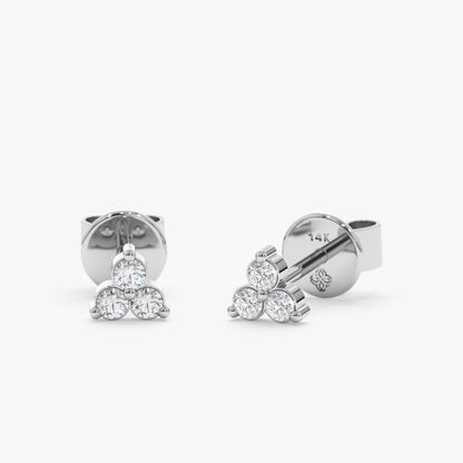 1.0 CT Round Bezel Solitaire Lab Grown Diamond Earrings