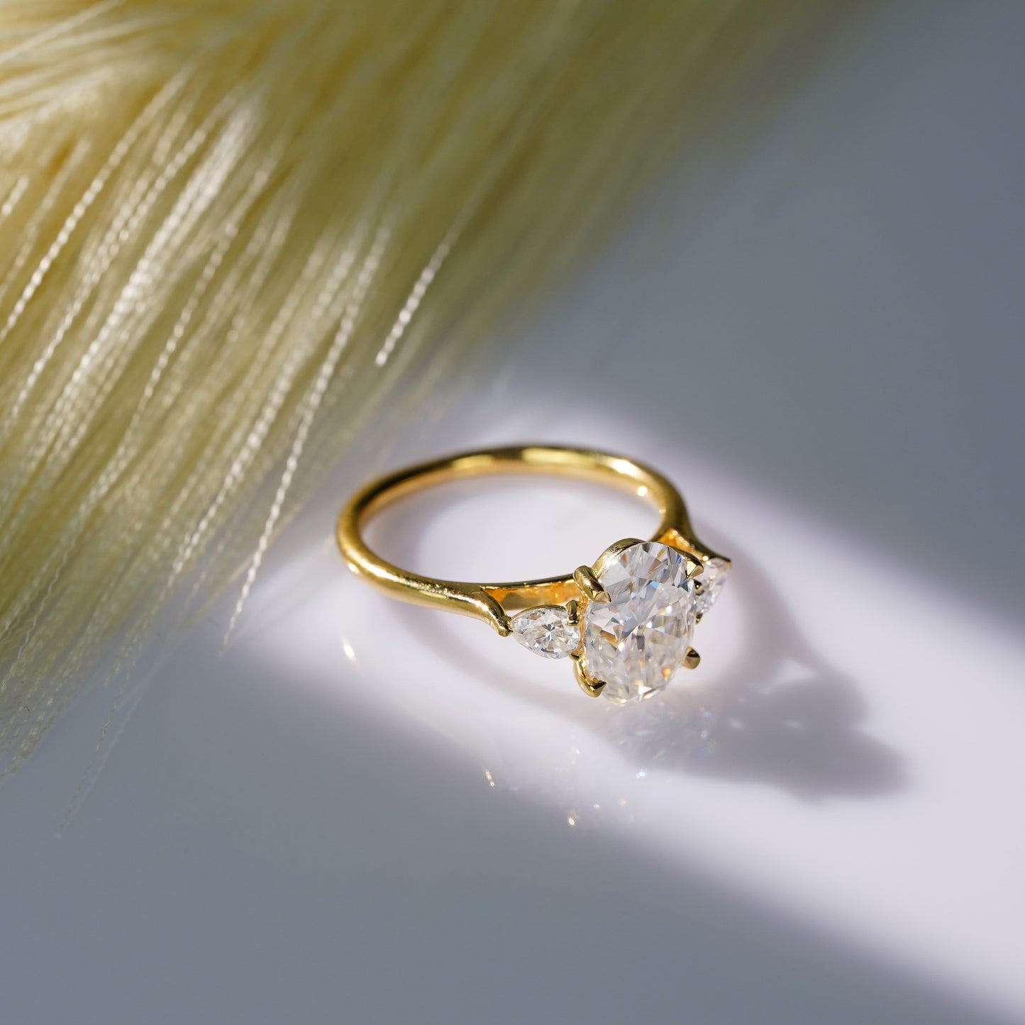 Oval Solitaire Engagement Ring – 2 CT Lab Grown Diamond