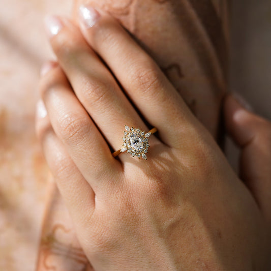 Oval Solitaire Engagement Ring – 2 CT Lab Grown Diamond